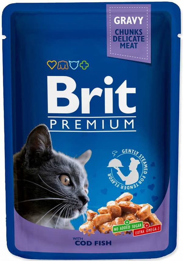 Brit Premium Cat | Våtfoder för katter | 100 g påse - KITTEN CHICKEN & CHUNKS | Kyckling 100 g