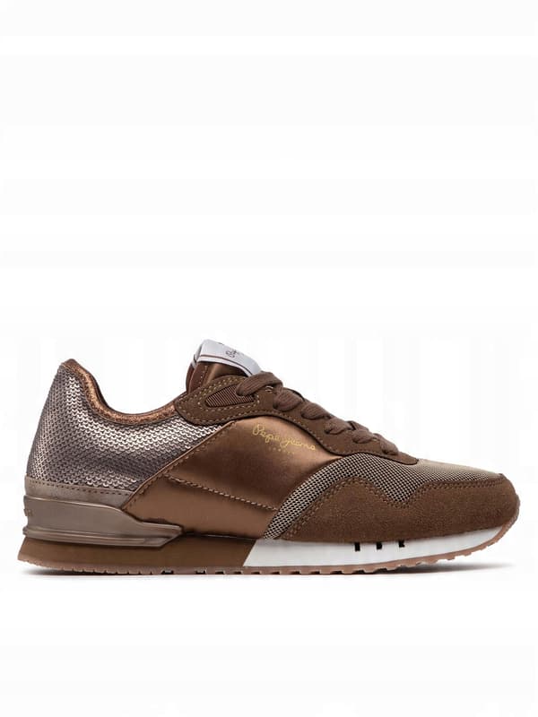 Pepe jeans snøresko brune med 39 AWE logo