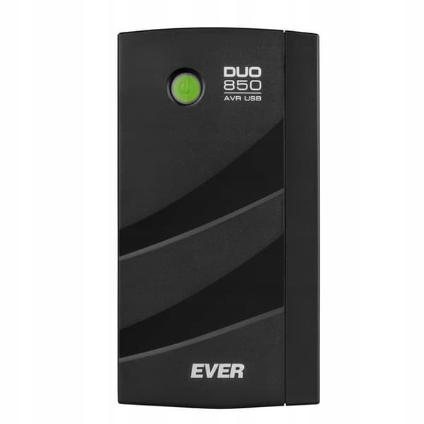 Ever DUO 850 PL AVR USB UPS, 0,85 kVA, sort