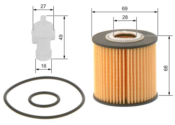 ÖLJYNSUODATIN F026407098 BOSCH
