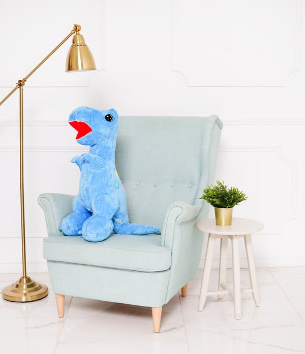 Dinosaurie Edi 90cm - blå