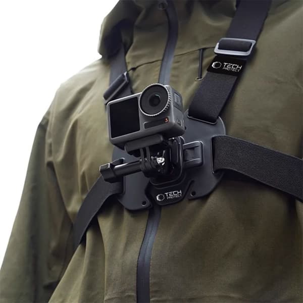 TECH-PROTECT GA100 BRÖSTFÄSTE GOPRO / DJI SVART