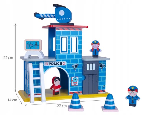 Polisstation i trä POLIS FÖR BARN