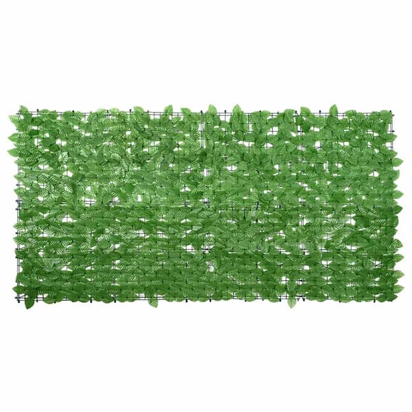 vidaXL Balkongskärm, gröna blad, 200x100 cm