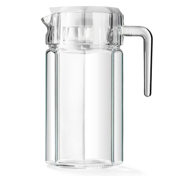 Lasinen kannu kansiolla 1,5 l