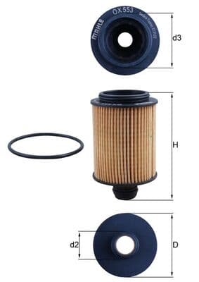 OLJEFILTER OX553D KNECHT