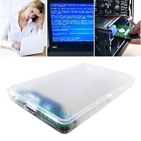 Hårddiskhölje 2,5 tum USB 3.0 SSD HDD SATA Diskfack Adapter 7 x 9,5