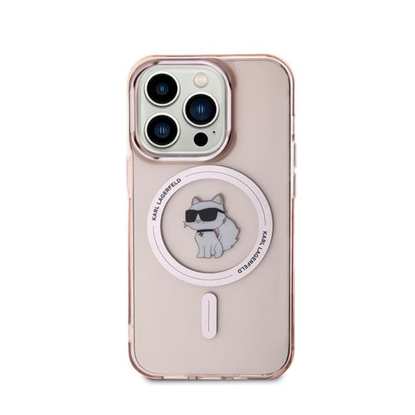 Karl Lagerfeld IML Choupette MagSafe - iPhone 14 Pro Max cover (lyserød)