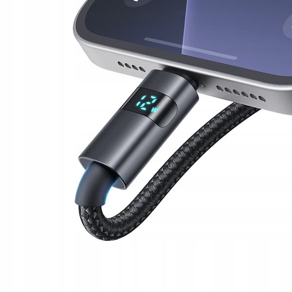 MCDODO KABEL MED DISPLAY USB LIGHTNING 36W 1M TIL IPHONE X 11 12 13 14