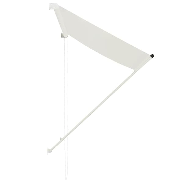 vidaXL Rullmarkis 100 x 150 cm krämfärgad