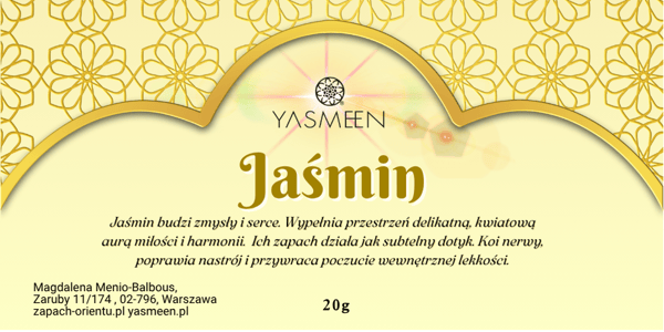Yasmeen Rökelse Jasmin 20 g