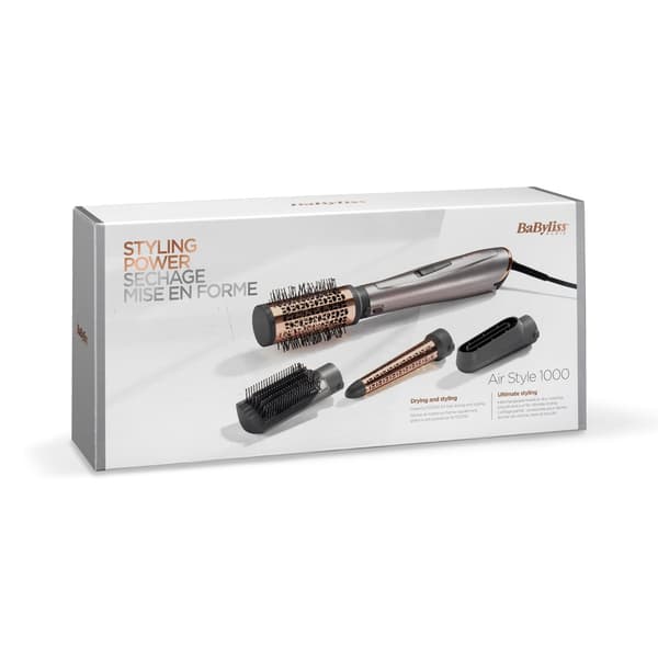 BaByliss AS136E 1000W hårlocktång, 4 spetsar, palladiumfärg