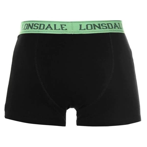 Lonsdale-bokserit, 2 kpl, musta FL, koko M