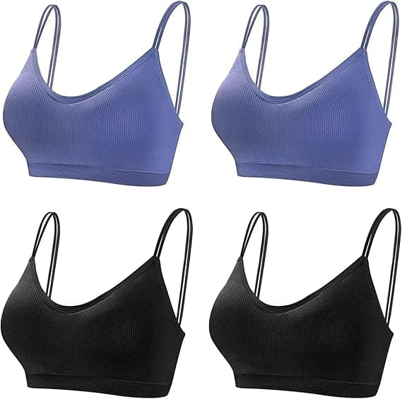 BH-TOP SORT BLÅ L/XL 4-PAK