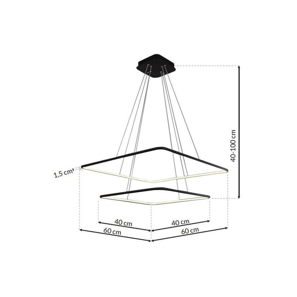 NIX LED HÆNGELAMPE SORT MILAGRO ML518