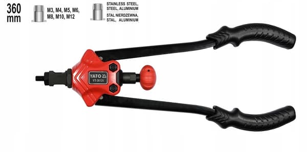 YATO NITTE MØTRIK NITTE M3-12