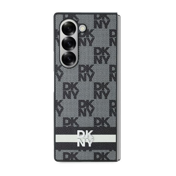 DKNY DKHCZFD6PCPTSSKZ Fold6 F956sort/sort Ternet Mønster Trykte Striber