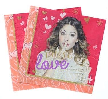 Violetta servietter 33x33 cm 20 stk.