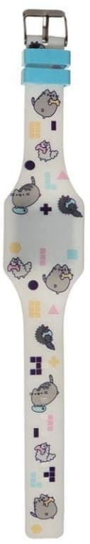 Pusheen - Digitalklocka i silikon för barn, vit - WATC19