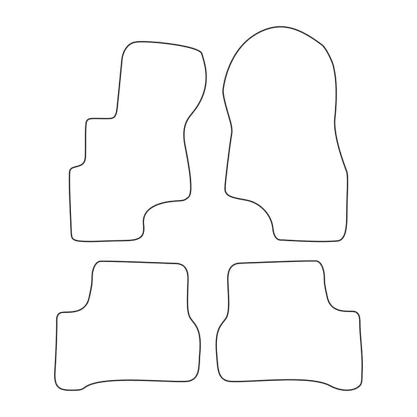[BLM]HY002 Sort - Velourmåttesæt til Hyundai Accent II 2000-2005 - sorte detaljer