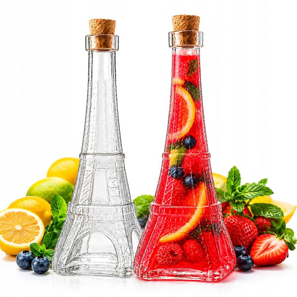 Paris Tower glasflaska 350 ml för alkohol, likörer, vin, presenter
