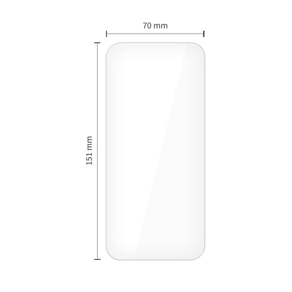 Tech-Protect Glass Fit+ 2-pack härdat glas för iPhone 17 Air – transparent