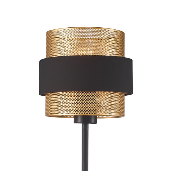 BANS BORDLAMPE 1 E27 SORT ITALUX TB-27467-1-BK-GD