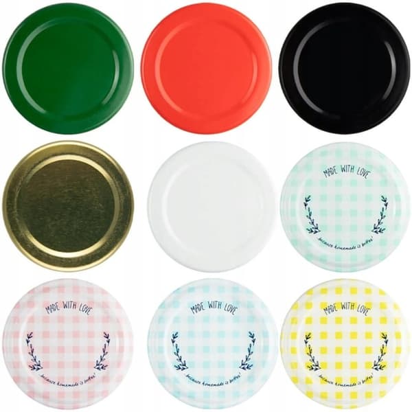 Glasburk UL 180ml burkar för honung, kryddor, sylt present + lock fi53