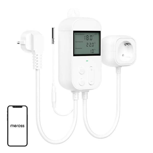 Meross MTS960HK termostatisk stikkontakttemperaturregulator (HomeKit)