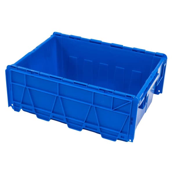 Mega-M transportbeholder lukket 60x40x25 cm blå plast