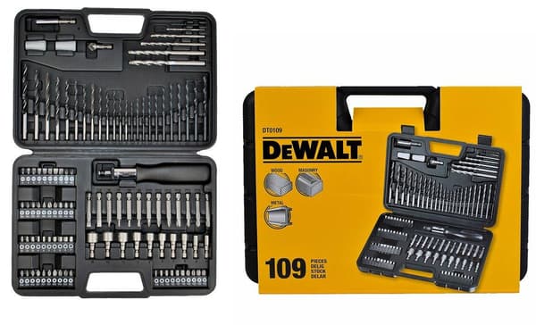 DEWALT TILBEHØRSSÆT 109 DEEL BOR OG SPIDSER DT0109-QZ