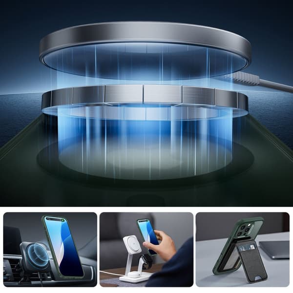 ESR CLASSIC PRO SÆT HALOLOCK MAGSAFE IPHONE 16 PRO MAX FROSTED GRØN