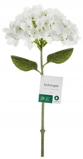 Kunstig Blomst Hortensia Hvid Bryllupskonføderation Middepunkt Dekoration 35cm