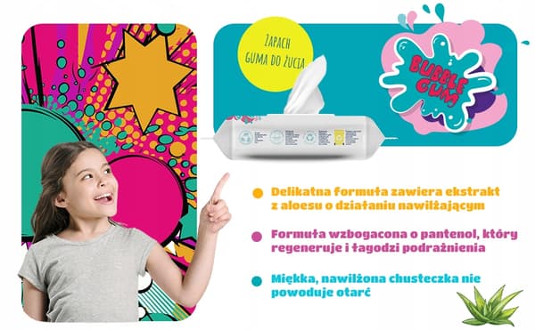 HH Cleanic Junior kosteutettu paperi 40 kpl (pop-up) rPP