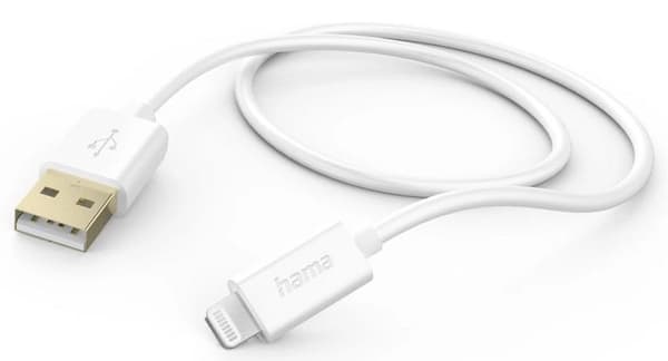 HAMA USB-A - Lightning-kabel 1,5m Hvid