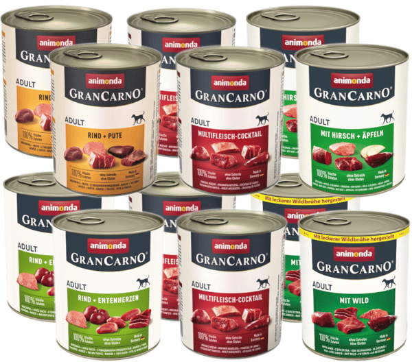 Våtfoder för hundar Animonda GranCarno Adult Mix av smaker 12x800g