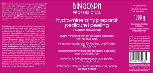 BINGOSPA Professionel hydromineral pedicure og peeling