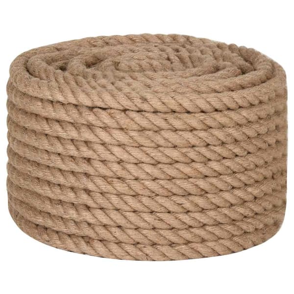 vidaXL reb, 100% jute, 20 mm, 100 m
