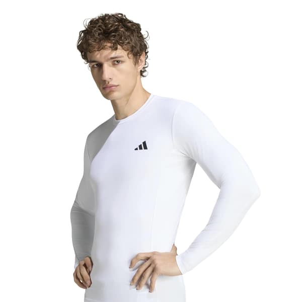 Herr träningströja med lång ärm adidas POWER ESSENTIALS vit KA4373 r XL