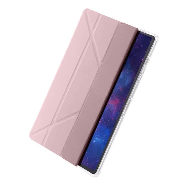 Klar Trifold Etui Galaxy Tab S6 Lite 22/24 - Lyserød
