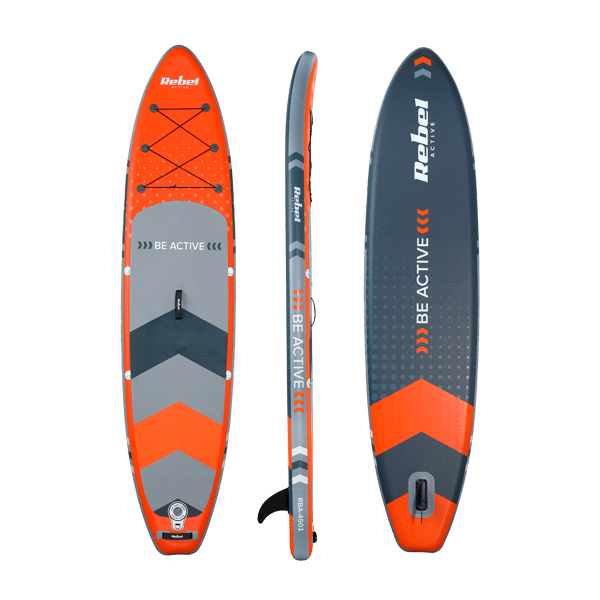 Rebel uppblåsbar SUP-bräda med badsits, 350 cm paddelset