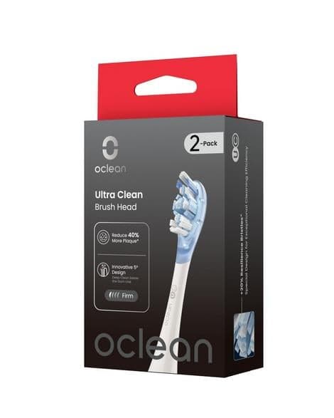OCLEAN Ultra Clean -hammasharjan päät 2 kpl, valkoinen