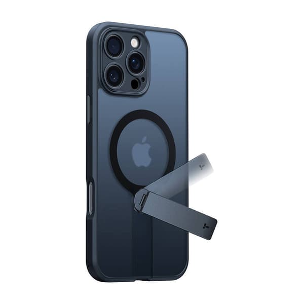Torras Pstand Spin-cover til iPhone 16 ProMax (sort)