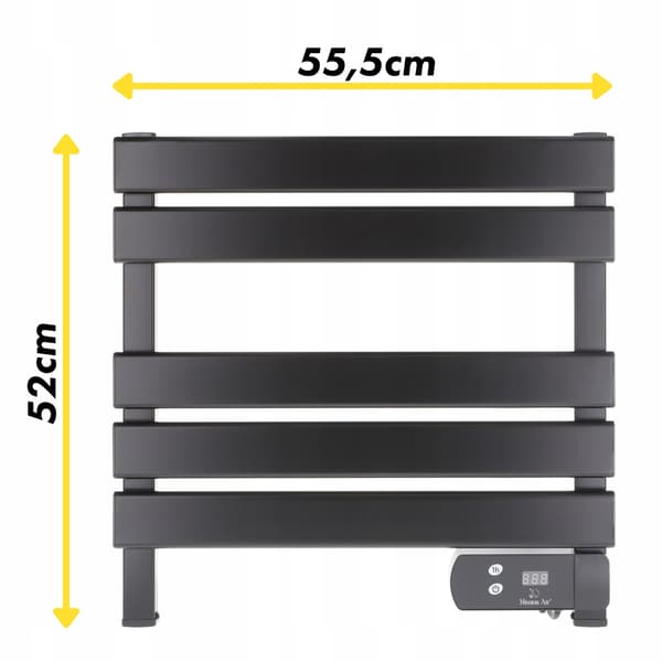 LYON 150W svart badrumsradiator