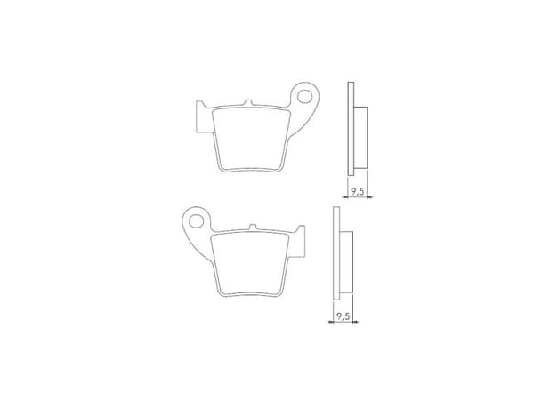 BRENTA BROMSBELÄGG KH346 SINTRAD METALL (GULD) (FT 4046)