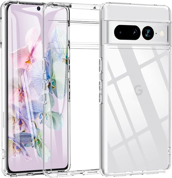 FODRAL TILL GOOGLE PIXEL 7 PRO SILIKON TRANSPARENT STARK GE2AE GP4BC