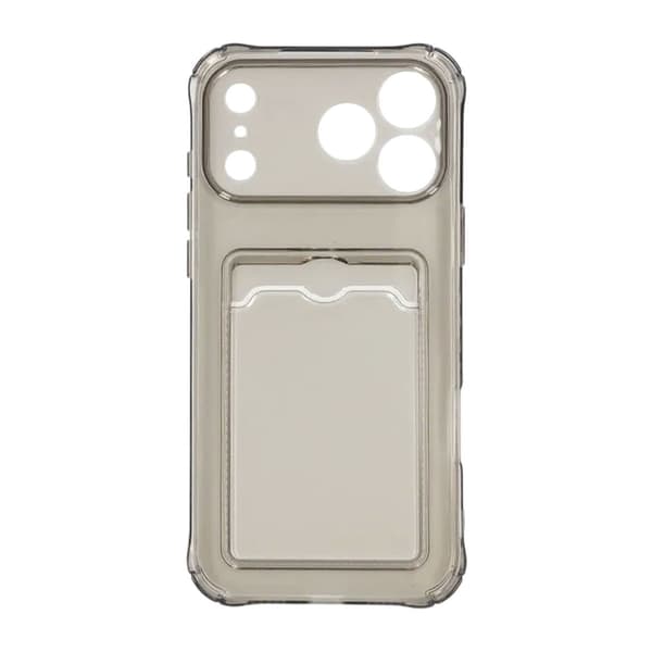 Stødsikkert etui med kortholder iPhone 17 Pro Max Sort