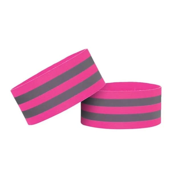 Refleksbånd til sport 2 stk (5cm) - Pink