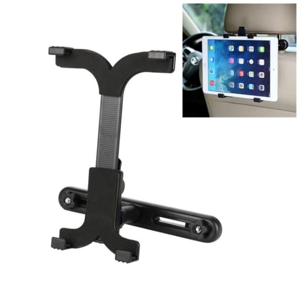 Justerbar iPad 2, 3, 4, mini bilholder - Sort