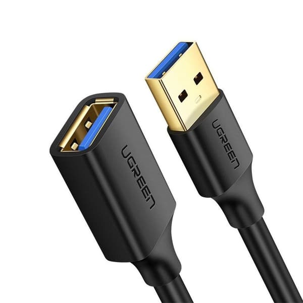 UGREEN USB-A 3.0 forlængerkabel han til hun, 1m - Sort